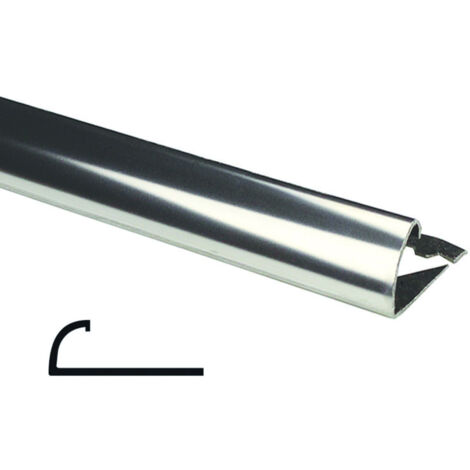 PROFILO 'JOLLY' PER RIVESTIMENTI TONDO INOX H. 10 mm - lucido - 2,50 mt Q.TA 2,5