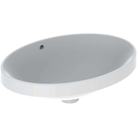Geberit VariForm - Lavabo ad incasso 50x40 cm, con troppopieno, bianco 500.708.01.2