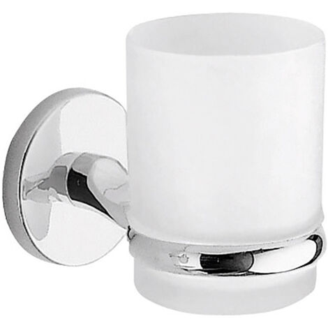 GEDY Vermont pro bicchiere porta spazzolini cromato in vetro a parete codice prod: 000042101300000