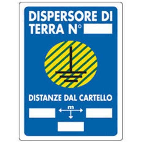 CARTELLO SEGNALETICA DISPERSORE N. DISPERSORE N.