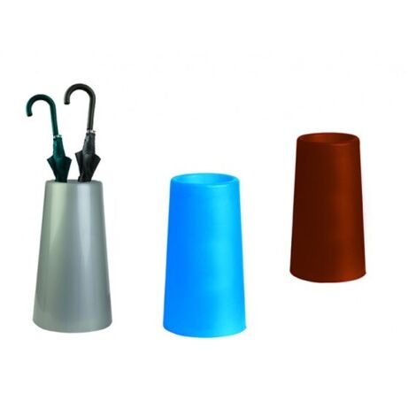 portaombrelli in plastica   cm 19x48h porta ombrello marrone casa ufficio