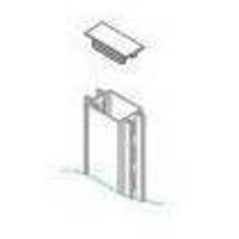 10PZ ZAF SCAFFALATURA TAPPO X PIANTANA BIFACCIALE GONDOLA GRIGIO