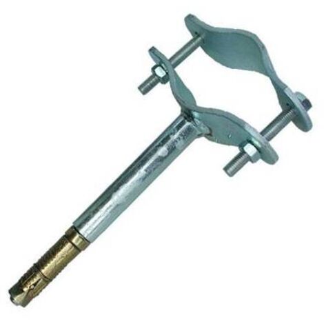 Staffa Con Tassello Per Tubo Antenna 100 Mm Dal Muro