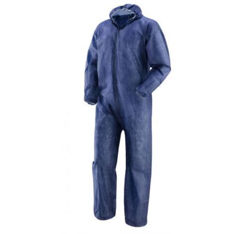 TUTA DA LAVORO WORKER MONOUSO PLP USA E GETTA POLIPROPILENE BLU TAGLIA XXL 38474