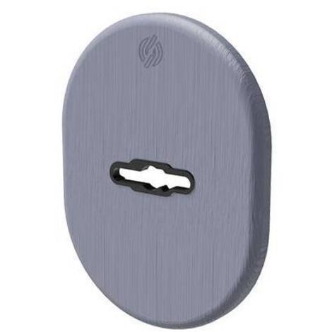 MOSTRINA PORTA BLINDATA 4301 SECUREMME - DM OTTONE CROMO SATINATO MM 82X62 - 5 pezzi