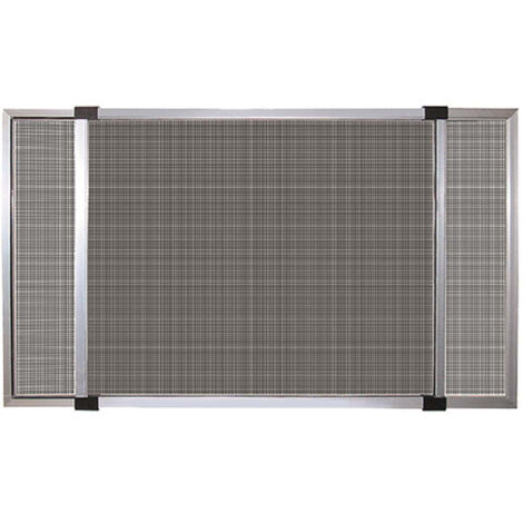 Zanzariera estensibile - telaio in alluminio - Misure (estensione max): cm h50x70 (70-142 cm) - Colore: Alluminio