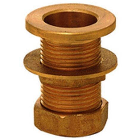 RACCORDO IN OTTONE PER CASSONI DIRITTO CON TAPPO  mis. 3/4 IDROWEB 20 PZ