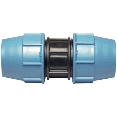 MANICOTTO DOPPIO A COMPRESSIONE PER ACCOPPIAMENTO TUBO POLIETILENE UNIDELTA Ø16x16 - PN16