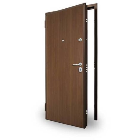 C PORTA BLINDATA C/CONTROT CL.3 NOCE M 90X210 SX