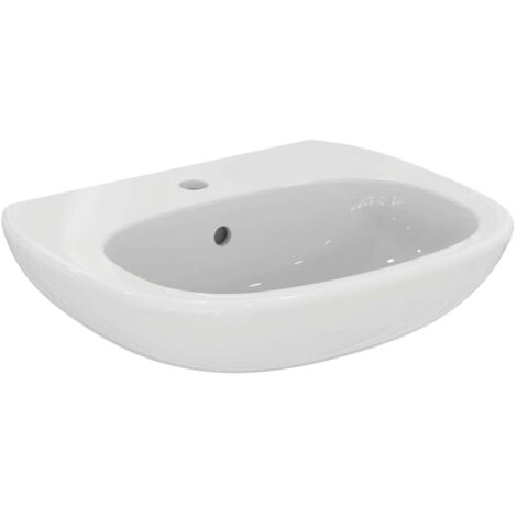 IDEAL STANDARD Tesi new lavabo 1 foro 55x45 sospeso codice prod: T351501 (1/3)