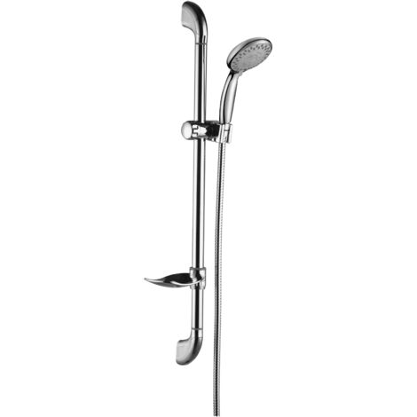 Asta saliscendi doccia con porta sapone Damast Nature 12531 Cromo (1/4)