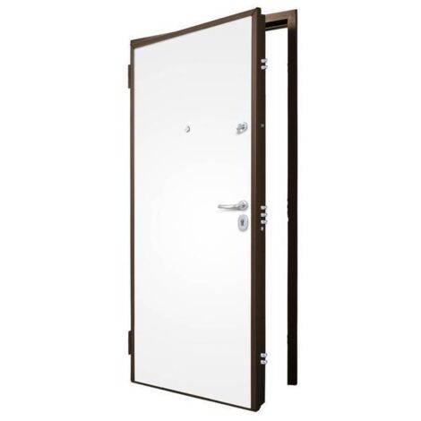 C PORTA BLINDATA C/CONTROT CL.3 BIANCO 80X210 DX