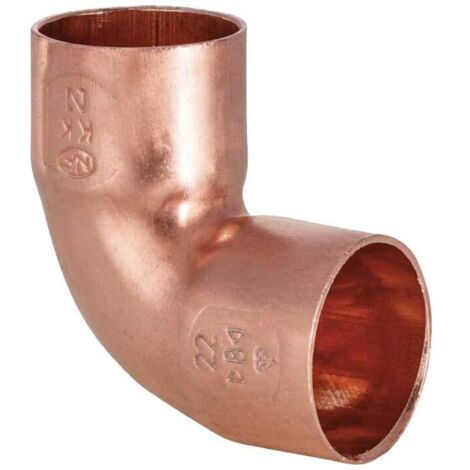 GOMITO A 90° IN RAME FEMMINA/FEMMINA A SALDARE Ø54 x 54 mm