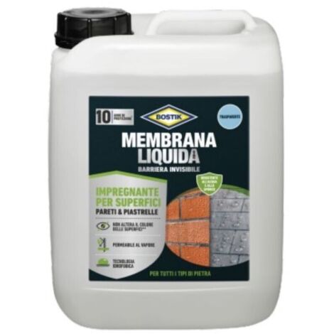 Bostik Membrana Liquida Barriera Invisibile impregnante per superfici 5L trasparente