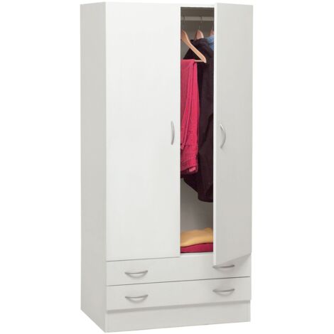 ARMADIO ESPRESSO 2 ANTE 82X47XH184CM BIANCO.