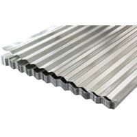 Lamiera zincata ondulata 90 x 200 cm spessore 0,30 mm made in Italy
