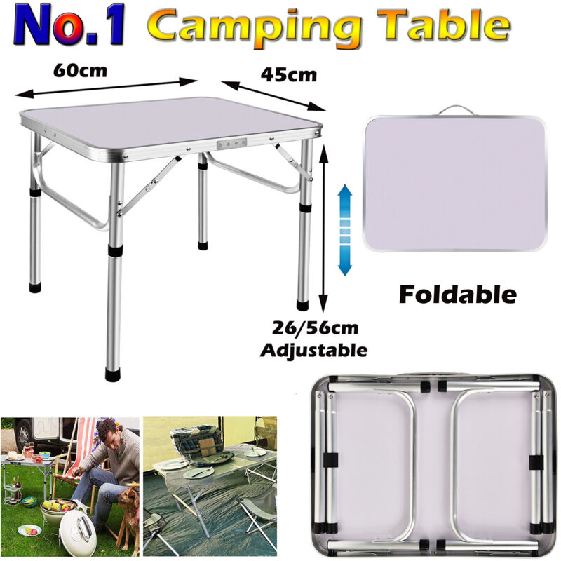 Table Pliante Camping Camp Field - Aluminium 120x47cm - Poids Max 30.4kg - Pieds Réglables
