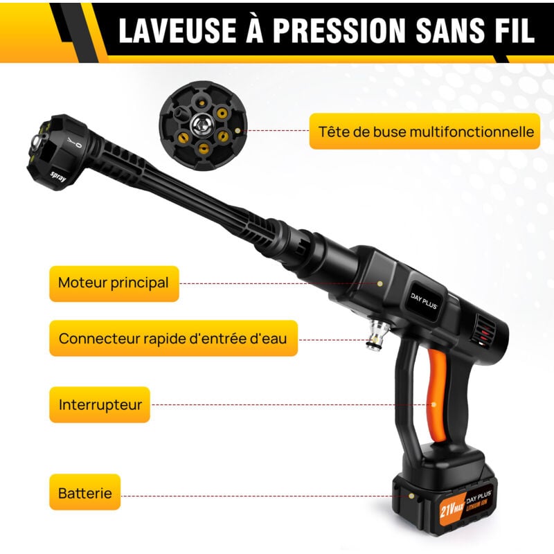 Styddi Lot De 8 Embouts De Pulvérisation Pour Nettoyeur Haute