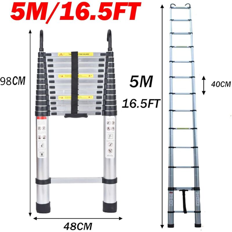 ECHELLE-RALLONGE ALUMINIUM 1 M - Haemmerlin