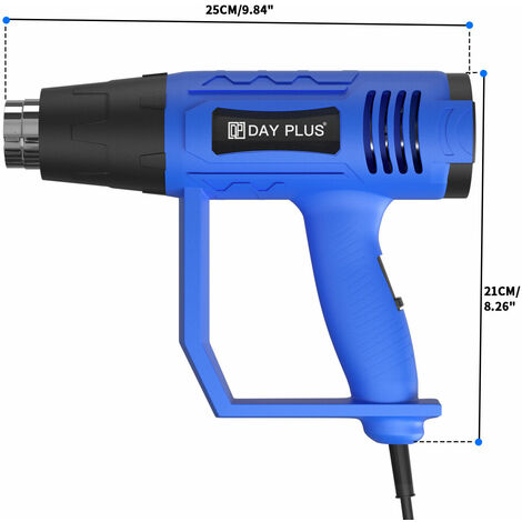 Pistolet chauffant électrique, séchoir à air chaud, 2000 watts, débit d'air  300-500L/min, 2