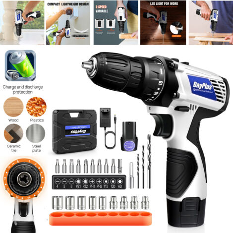 Tournevis Sans Fil Concord 4V 1.5h Avec 19 Re'glages Et E'quipe' D'une Lumie're LED Pour La