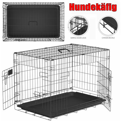 Cage pour chien cage de transport en métal pliable pour chiot