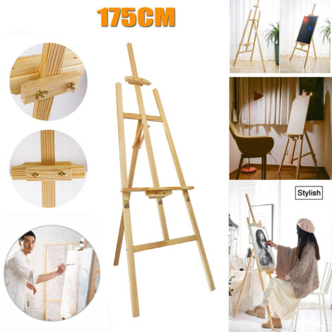 Chevalet en bois Chevalet d'atelier en hêtre Chevalet sur pied en bois 175 cm (1/4)