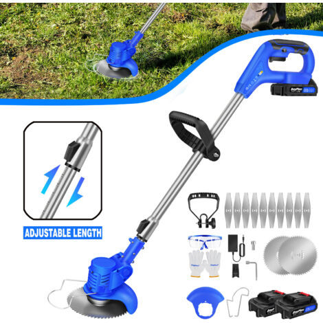21V Power Coupe-bordures Batterie Débroussailleuse électrique Tondeuse à gazon avec 2X batterie (1/4)