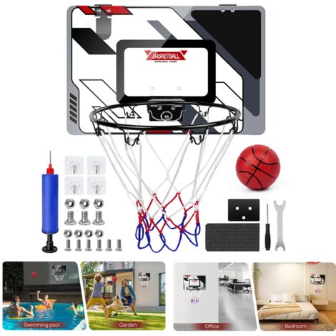 Panier Et Ballon De Basket Silencieux Kaxenig – Mousse Intérieure 18 Cm – Cerceau 30 Cm – Entraînement à La Maison Sans Bruit