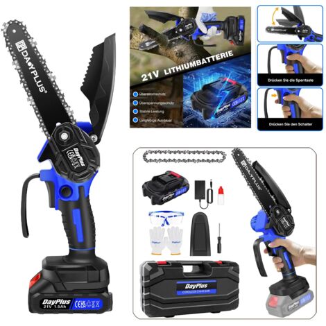 Tronçonneuse avec batterie et chargeur, 6 pouces Tronçonneuse ...