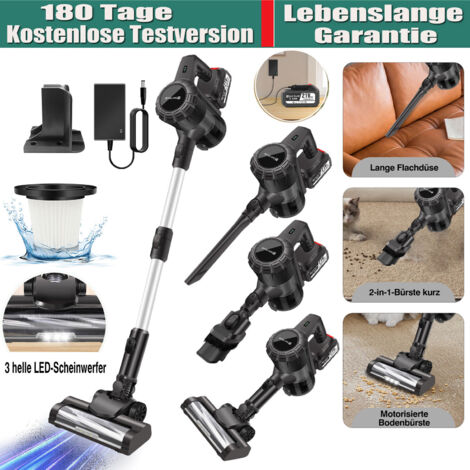 Batterie Stick Aspirateur vertical léger à main Bagless 6in1 W/ LED (1/4)