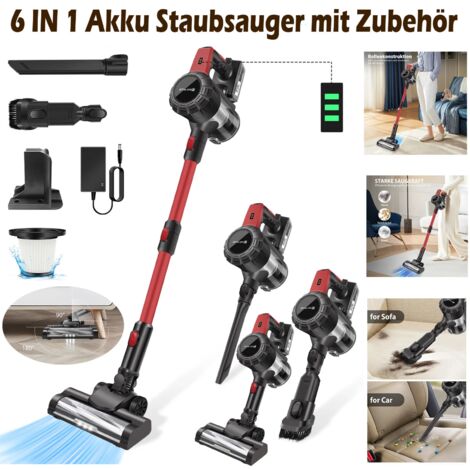 Aspirateur sans fil 6 en 1 LED Aspirateur à main portable sans sac NOUVEAU (1/4)