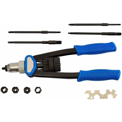 Riveteuse Pneumatique Professionnelle 1400KGF – Pistolet à écrous M4 à M10 – Mallette Incluse – Pour Garage Et Bricolage