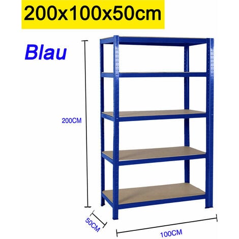 Modulö Storage Lot de 3 étagères Rack - 4 plateaux - 220 x 80 cm 