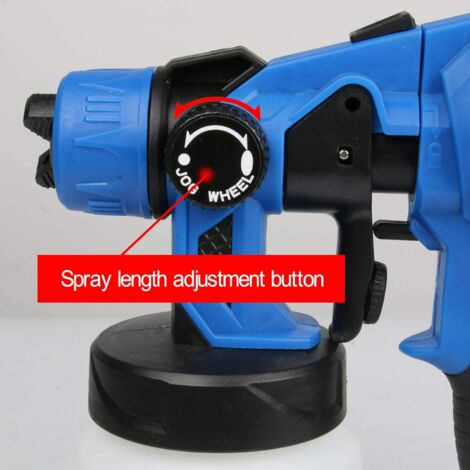 Pistolet pulvérisateur Système de pulvérisation de peinture Pistolet à peinture électrique Pistolet à peinture murale 550W Pulvérisateur à peinture avec 3 formes de pulvérisation, pour peinture, lasur