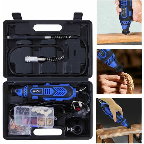 Outils rotatifs sans fil, mini perceuse électrique avec ensemble  d'accessoires, kit d'outils rotatifs multifonctions à 3 vitesses, kit  d'outils pour