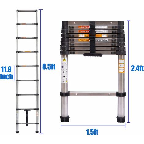 Échelle De Navigation Pliable 6 Marches - Acier Inoxydable Robuste - Neuf