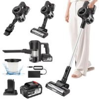 Aspirateur Ă main Ă batterie 3600W Aspirateur sans fil 30KPa 6IN1 Aspirateur Ă batterie sans fil