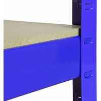 Bleu en métal Etagère rangement Etagère sous-sol Etagère d'atelier Etagère résistante Etagère réglable jusqu'à 875 kg, système d'étagères 170x75x30cm pour garage, atelier, garde-manger