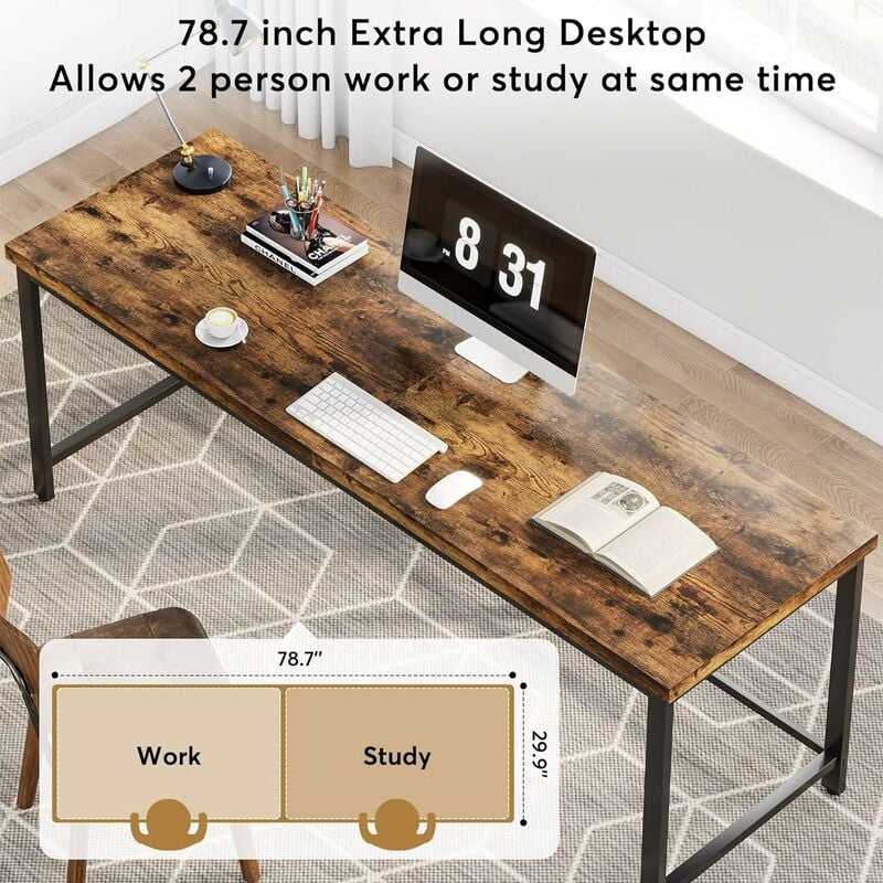 2m long desk discount
