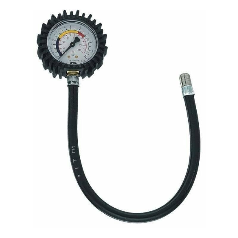 Manometro Compressore Pressione Gomme Lunghezza Tubo 40cm