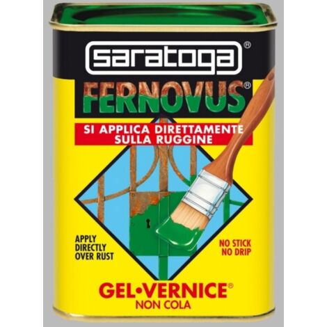SARATOGA FERNOVUS GRIGIO PERLA BRILLANTE 750 ML: LO SMALTO GEL ANTIRUGGINE