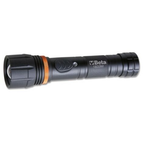 BETA 1833 M - Torcia led ad alta luminosità in robusto alluminio anodizzato, fino a 700 lumen