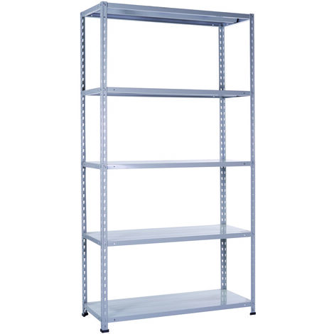 Scaffale metallico Brixo Master Genius - 5 piani rinforzati - 100x40xH188 cm (1/10)