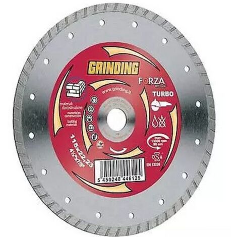 Disco diamantato x laterizi corona zigrinata 230mm grinding forza