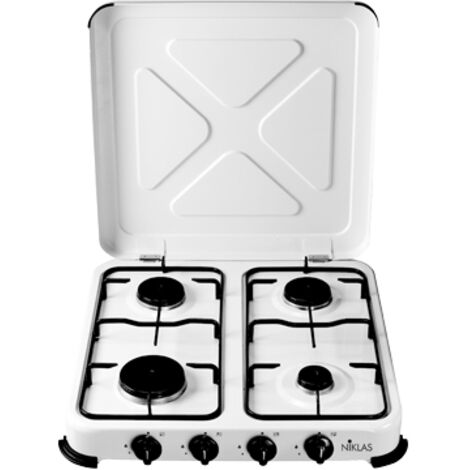 FORNELLO 4 FUOCHI A GAS GPL - Fornellone 52X52X10CM campagna campeggio