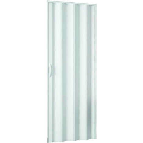 Porta soffietto da Interno 82x210cm in pvc bianco pastello