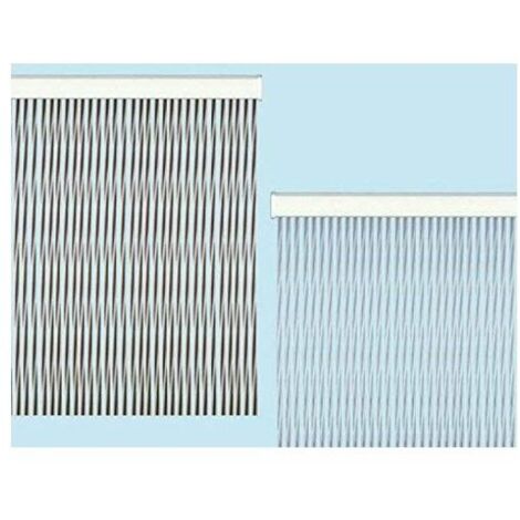 TendaTwist per porte in PVC antirumore antimosche Bianca cm 125X240