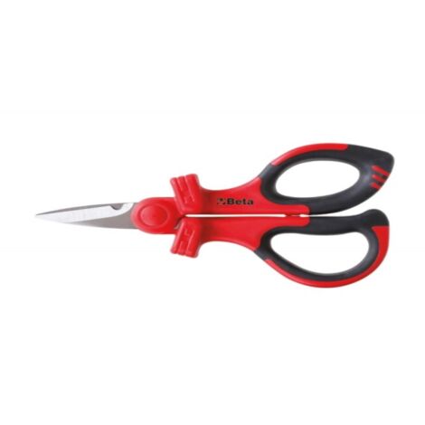 Forbici elettricisti isolata 1000v lame diritte inox beta 1128mq - 145
