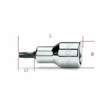 BETA 920TX Chiave bussola Beta T45 maschio TORX 1/2" cromate inserti brunito